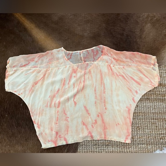 Gypsy 05 silk blouse peach 🍑 color see through - Picture 2 of 5